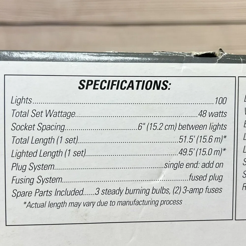 GE Merry Motion 100 Pro-Line C9 Christmas Lights Clear 16 Function 49ft Outdoor
